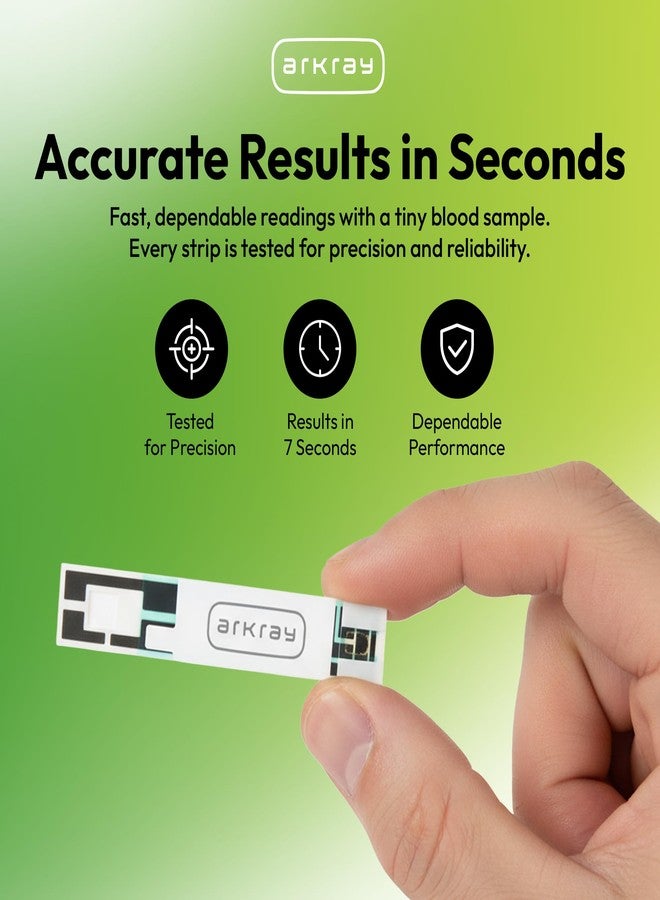 ARKRAY GLUCOCARD Vital Blood Glucose Test Strips – No Coding Required, Fast 7-Second Results, 0.5 Microliter Sample Size – Compatible with GLUCOCARD Vital Glucose Meter, 150 Count (3 Packs of 50) - Image 2